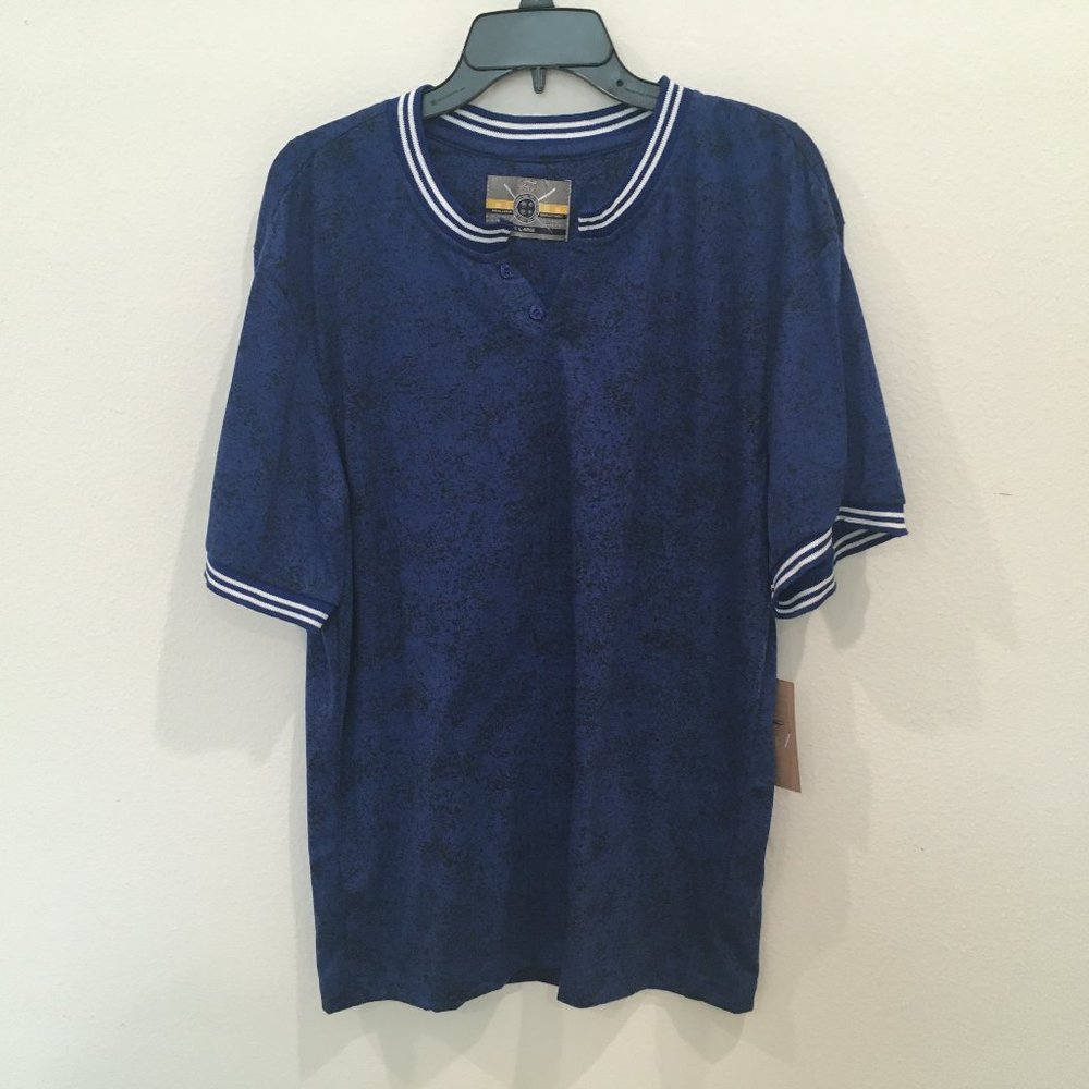 Faze 1 Polo Men's Shirt Short Sleeve Black & Blue, Size XL NEW